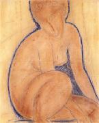 Amedeo Modigliani Crouched Nude china oil painting reproduction